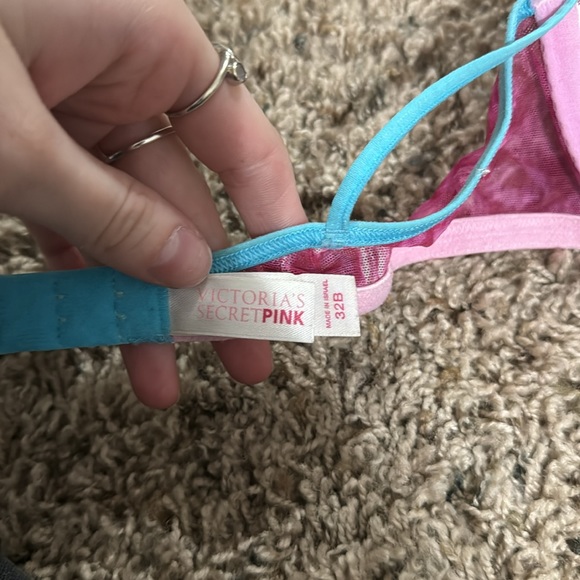 PINK Victoria's Secret Pink and Blue Bra - Picture 5 of 6